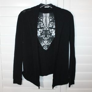 Lace Black Cardigan